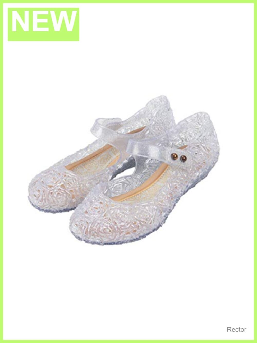 GUGUYeah Toddler Girls Jelly Flats Dress Shoes